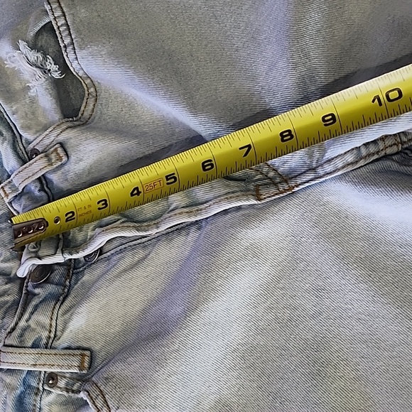 90's Boyfriend High Waist Button Fly Deconstructed Size 0 - Picture 7 of 12